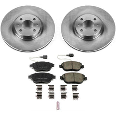 Power Stop KOE6426 Autospecialty 1-Click Daily Driver Plain Rotor Front Brake Kit for 2012-2019 Fiat 500 product image
