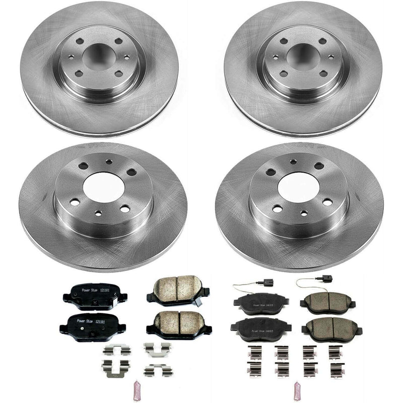 Power Stop KOE6427 Autospecialty 1-Click Daily Driver Front And Rear Brake Kit for 2012-2019 Fiat 500 product image