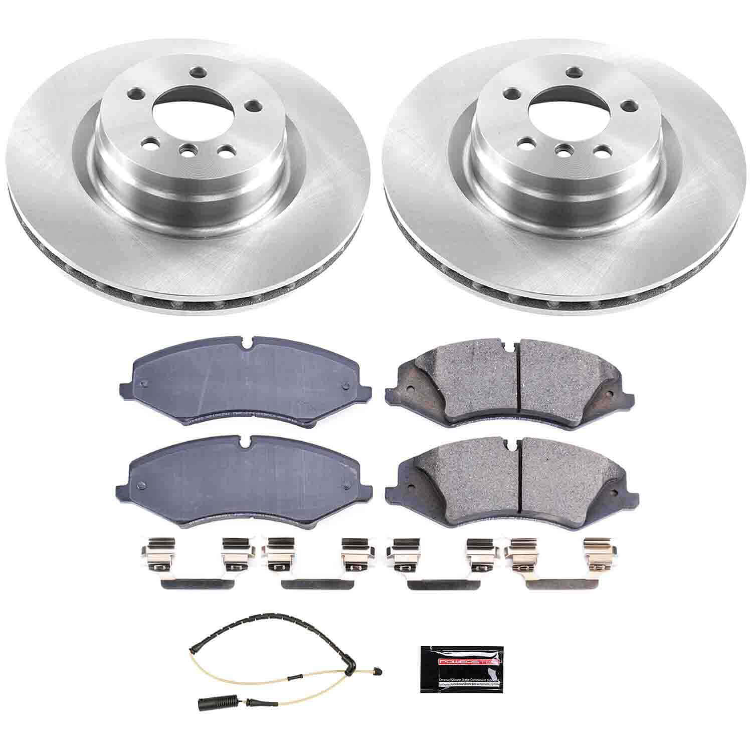 Power Stop KOE6475 Autospecialty 1-Click Daily Driver Plain Rotor Front Brake Kit for 2010-2012 Land Rover Range Rover product image