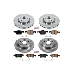 Power Stop KOE6477 Autospecialty - 1-Click Daily Driver Brake Kits (Front And Rear) for 2013-2017 Ford C-Max product image