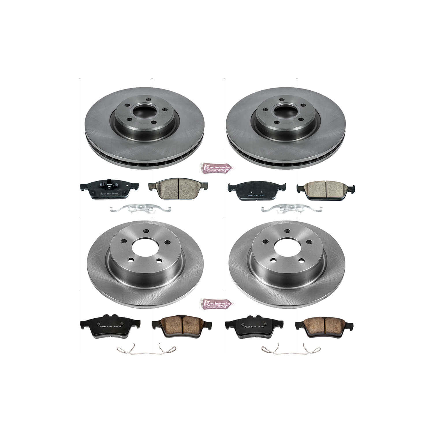Power Stop KOE6478 Autospecialty - 1-Click Daily Driver Brake Kits (Front And Rear) for 2013-2018 Ford Escape product image