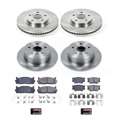 Power Stop KOE6480 Autospecialty - 1-Click Daily Driver Brake Kits (Front And Rear) for 2012-2018 Lexus ES300H product image