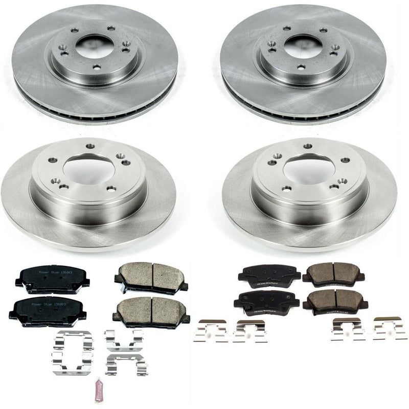 Power Stop KOE6485 Autospecialty - 1-Click Daily Driver Brake Kits (Front And Rear) for 2013-2015 Hyundai Veloster product image