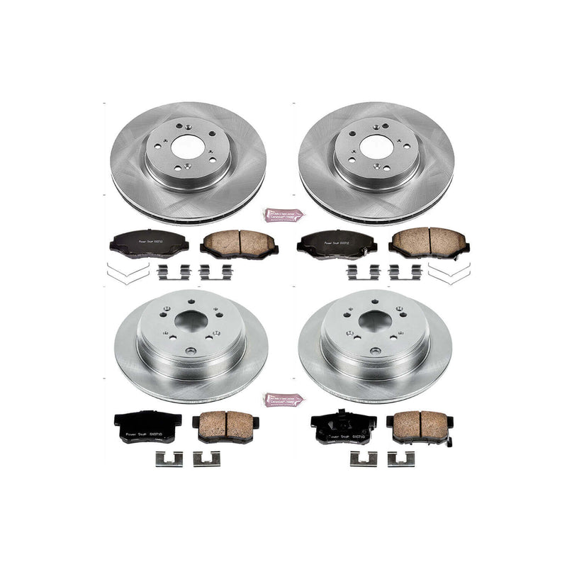 Power Stop KOE6489 Autospecialty - 1-Click Daily Driver Brake Kits (Front And Rear) for 2012-2016 Honda CR-V product image