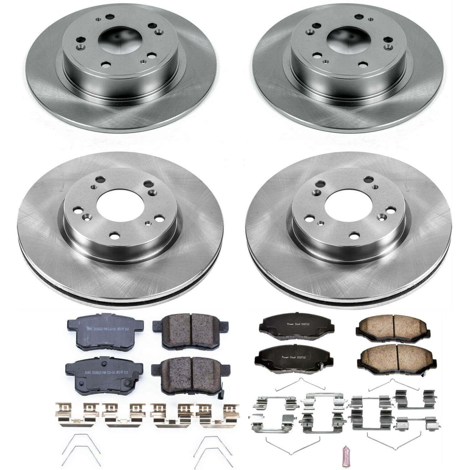 Power Stop KOE6491 Autospecialty - 1-Click Daily Driver Brake Kits (Front And Rear) for 2013-2017 Honda Accord product image