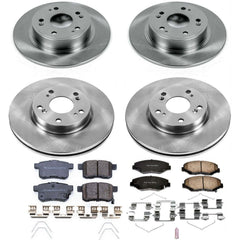 Power Stop KOE6491 Autospecialty - 1-Click Daily Driver Brake Kits (Front And Rear) for 2013-2017 Honda Accord product image