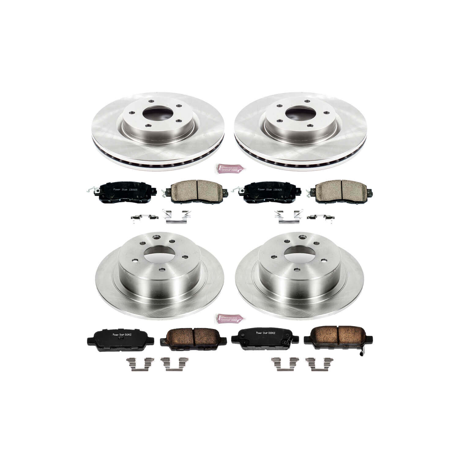 Power Stop KOE6495 Autospecialty - 1-Click Daily Driver Brake Kits (Front And Rear) for 2013-2024 Nissan Altima product image