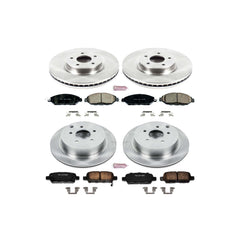 Power Stop KOE6497 Autospecialty - 1-Click Daily Driver Brake Kits (Front And Rear) for 2013-2024 Infiniti JX35 product image