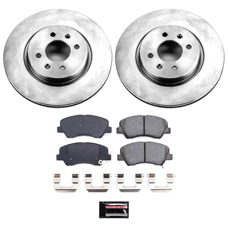 Power Stop KOE6499 Autospecialty 1-Click Daily Driver Front Brake Kit for 2012-2017 Kia Rio Sx product image