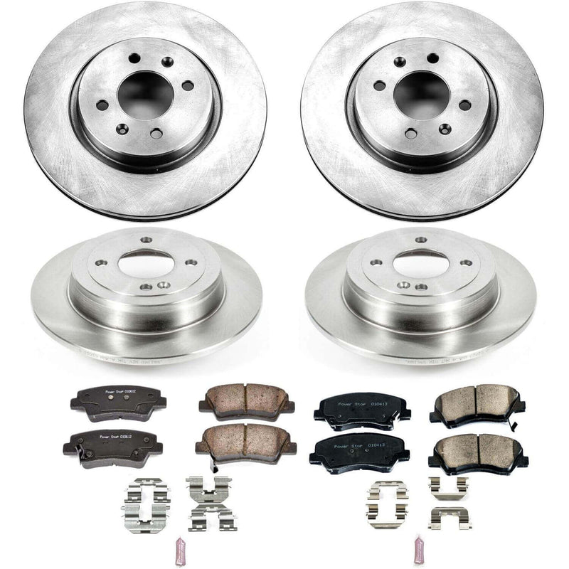 Power Stop KOE6500 Autospecialty 1-Click Daily Driver Front And Rear Brake Kit for 2012-2017 Kia Rio Sx product image