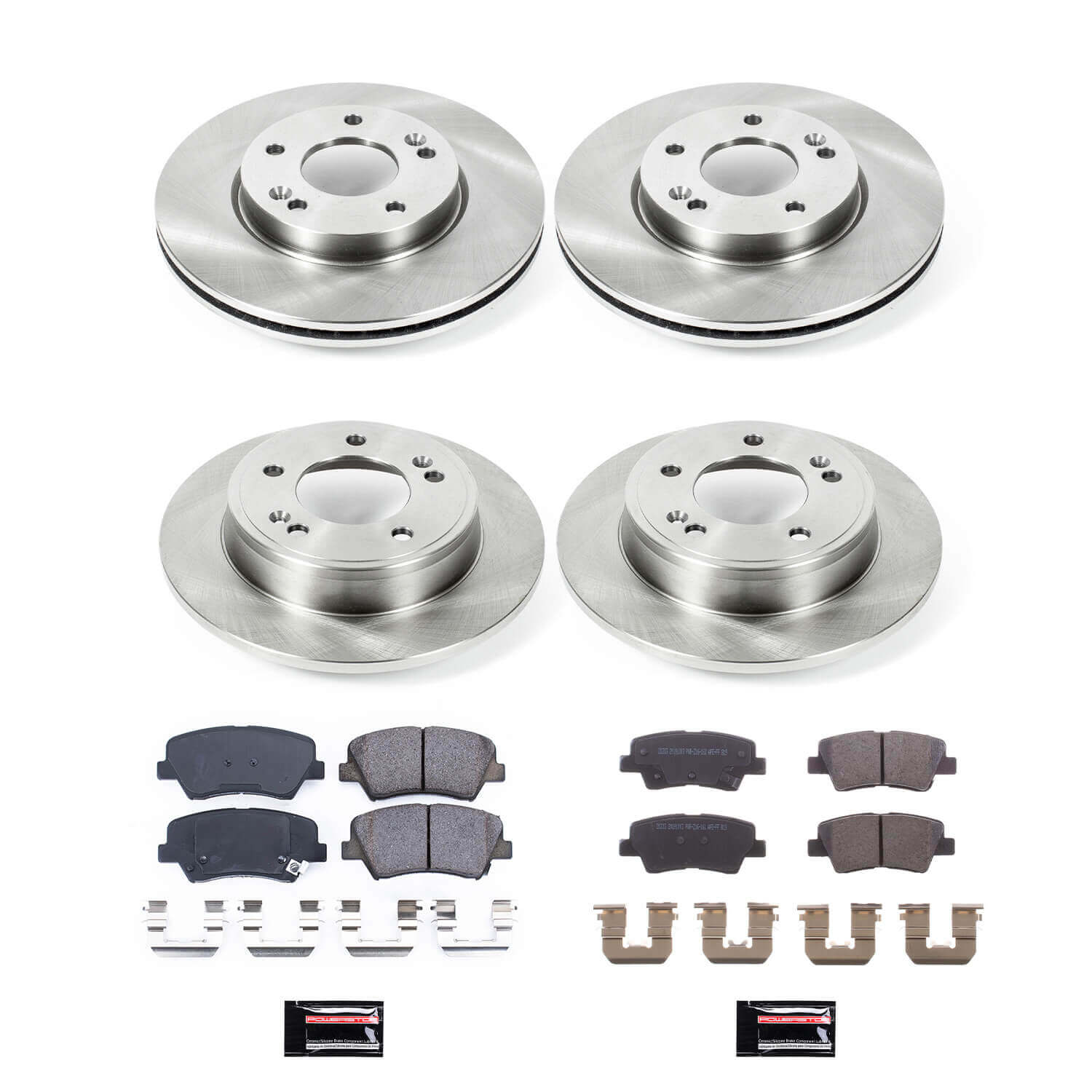Power Stop KOE6504 Autospecialty - 1-Click Daily Driver Brake Kits (Front And Rear) for 2011-2016 Hyundai Elantra product image