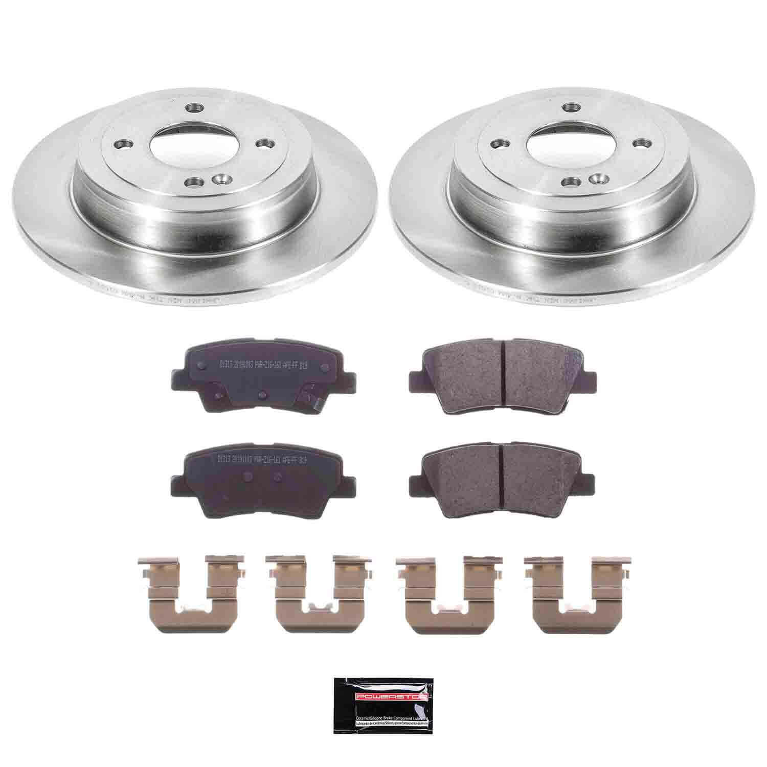 Power Stop KOE6507 Autospecialty - 1-Click Daily Driver Brake Kits (Rear) for 2012-2022 Hyundai Accent product image