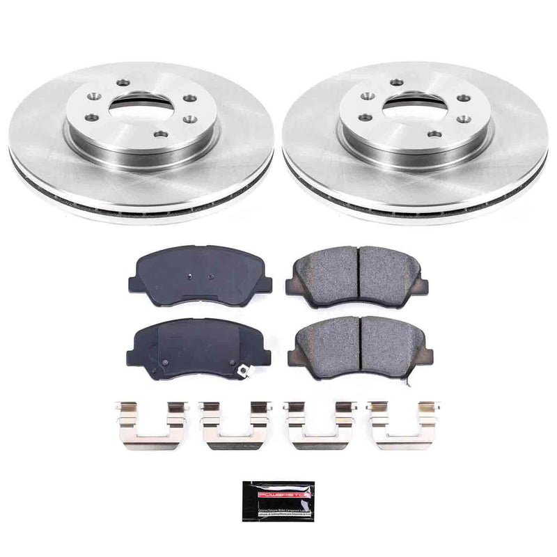 Power Stop KOE6508 Autospecialty - 1-Click Daily Driver Brake Kits (Front) for 2012-2017 Hyundai Accent product image