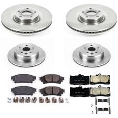 Power Stop KOE6513 Autospecialty 1-Click Daily Driver Front And Rear Brake Kit for 2013-2020 Lexus GS300 product image