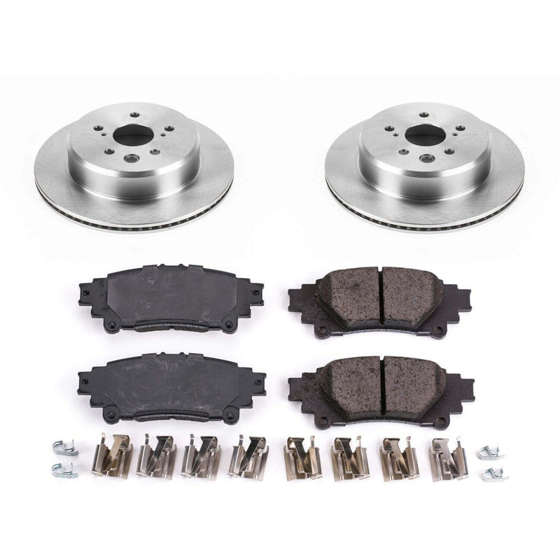 Power Stop KOE6514 Autospecialty 1-Click Daily Driver Plain Rotor Rear Brake Kit for 2013-2020 Lexus GS300 product image