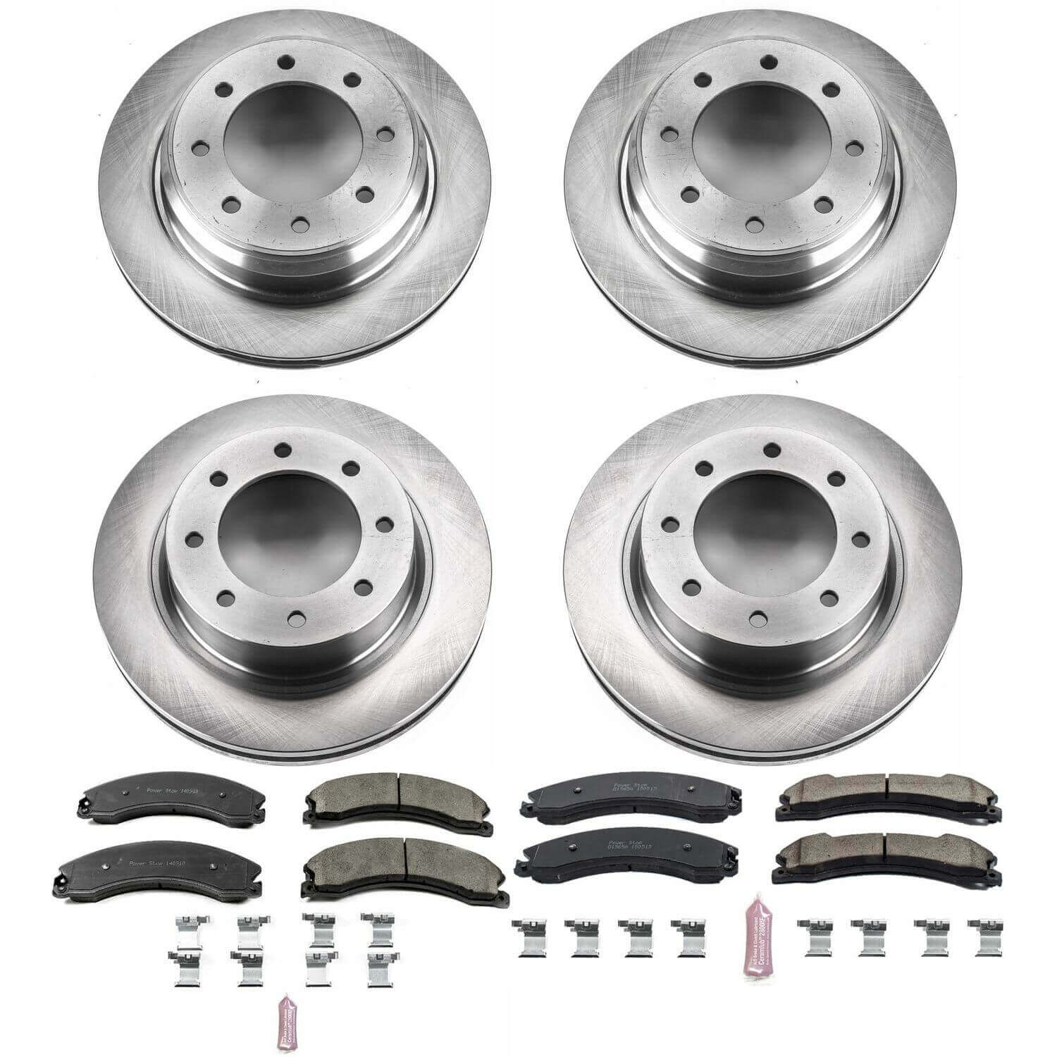 Power Stop KOE6519 Autospecialty 1-Click Daily Driver Front And Rear Brake Kit for 2012-2021 Nissan NV1500 product image