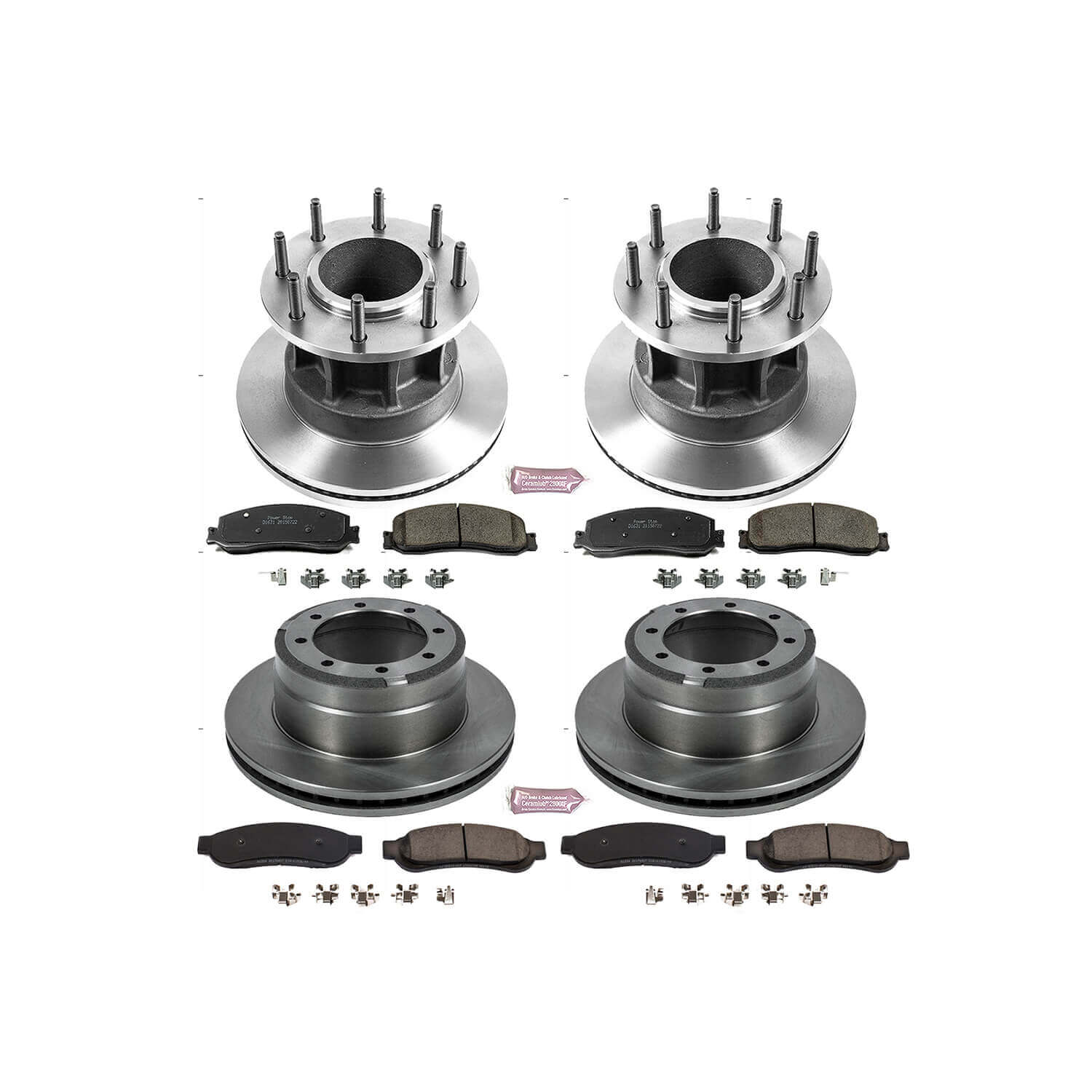 Power Stop KOE6527 Autospecialty 1-Click Daily Driver Front And Rear Brake Kit for 2012 Ford F-350 Super Duty product image