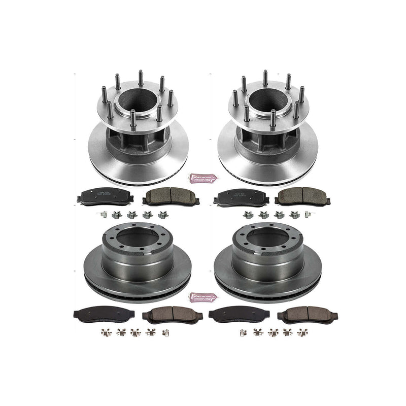 Power Stop KOE6527 Autospecialty 1-Click Daily Driver Front And Rear Brake Kit for 2012 Ford F-350 Super Duty product image