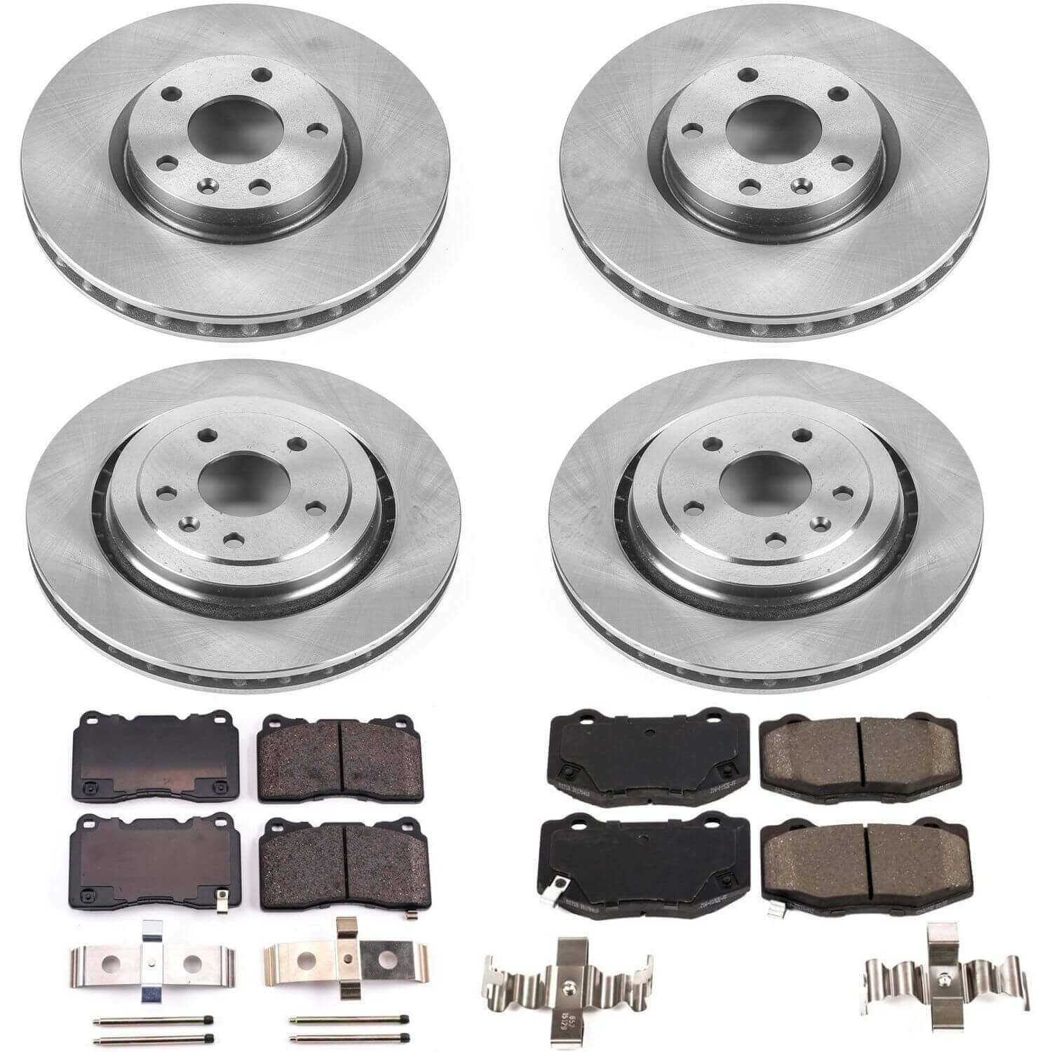 Power Stop KOE6529 Autospecialty - 1-Click Daily Driver Brake Kits (Front And Rear) for 2014-2016 Chevrolet Corvette product image