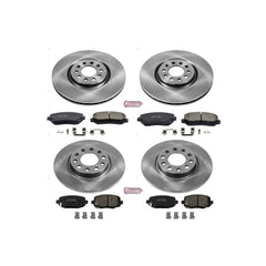 Power Stop KOE6539 Autospecialty - 1-Click Daily Driver Brake Kits (Front And Rear) for 2014-2022 Chrysler 200 product image