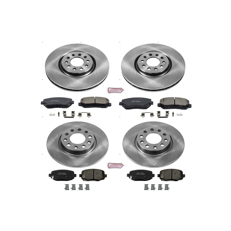 Power Stop KOE6539 Autospecialty - 1-Click Daily Driver Brake Kits (Front And Rear) for 2014-2022 Chrysler 200 product image