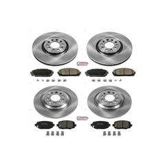 Power Stop KOE6541 Autospecialty - 1-Click Daily Driver Brake Kits (Front And Rear) for 2014-2015 Jeep Cherokee product image