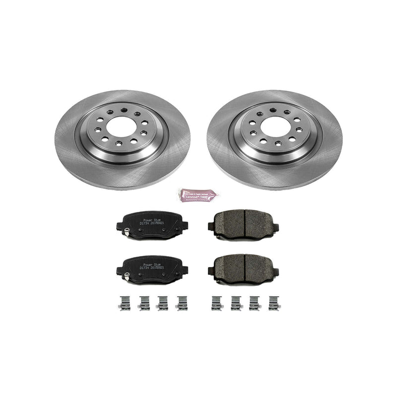 Power Stop KOE6542 Autospecialty - 1-Click Daily Driver Brake Kits (Rear) for 2014-2023 Jeep Cherokee product image