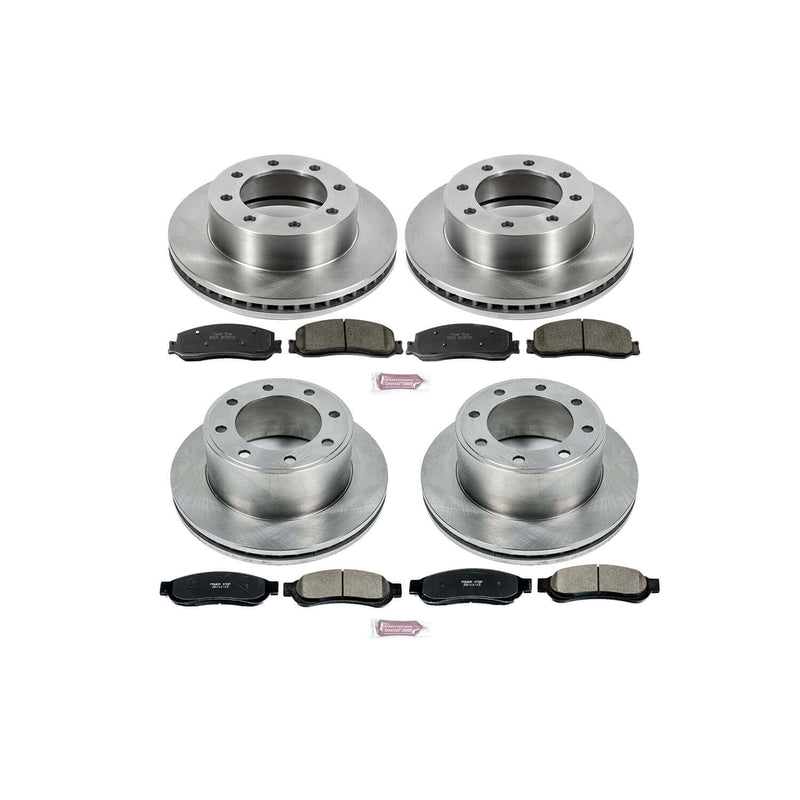 Power Stop KOE6547 Autospecialty - 1-Click Daily Driver Brake Kits (Front And Rear) for 2012 Ford F-250 Super Duty product image