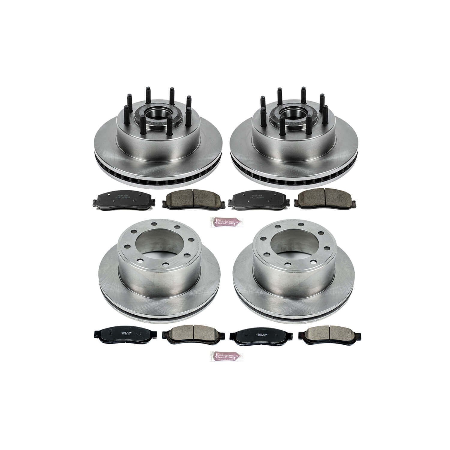 Power Stop KOE6551 Autospecialty - 1-Click Daily Driver Brake Kits (Front And Rear) for 2012 Ford F-250 Super Duty product image