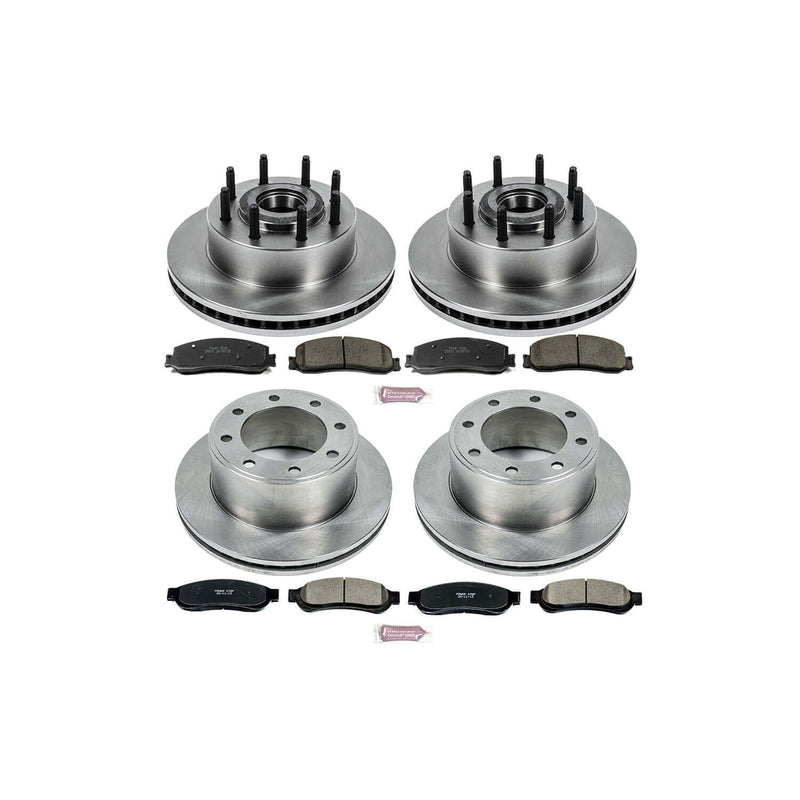 Power Stop KOE6551 Autospecialty - 1-Click Daily Driver Brake Kits (Front And Rear) for 2012 Ford F-250 Super Duty product image