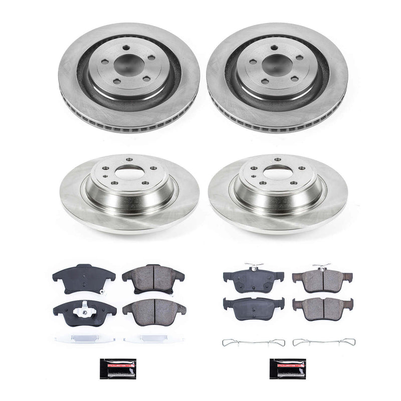 Power Stop KOE6556 Autospecialty - 1-Click Daily Driver Brake Kits (Front And Rear) for 2013-2016 Ford Fusion product image