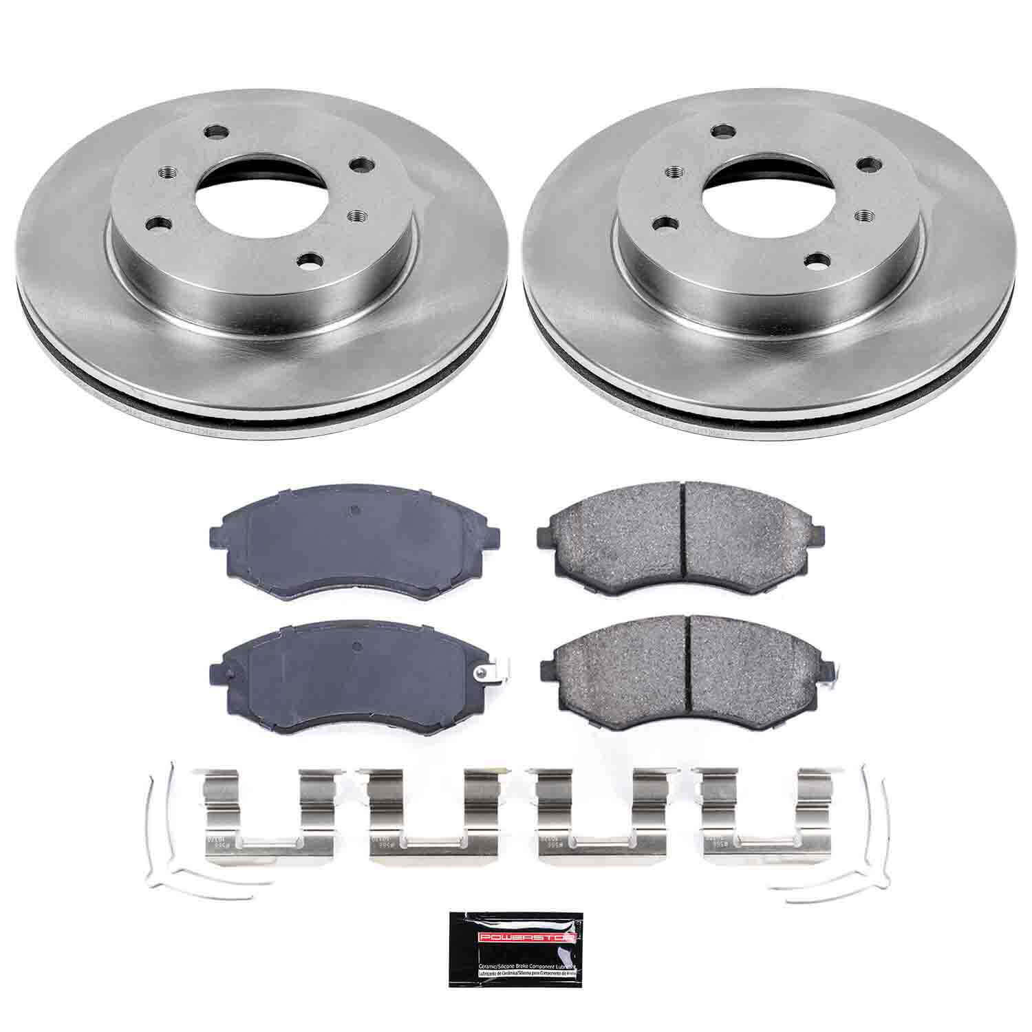 Power Stop KOE656 Autospecialty - 1-Click Daily Driver Brake Kits (Front) for 1996-2006 Nissan 240SX product image