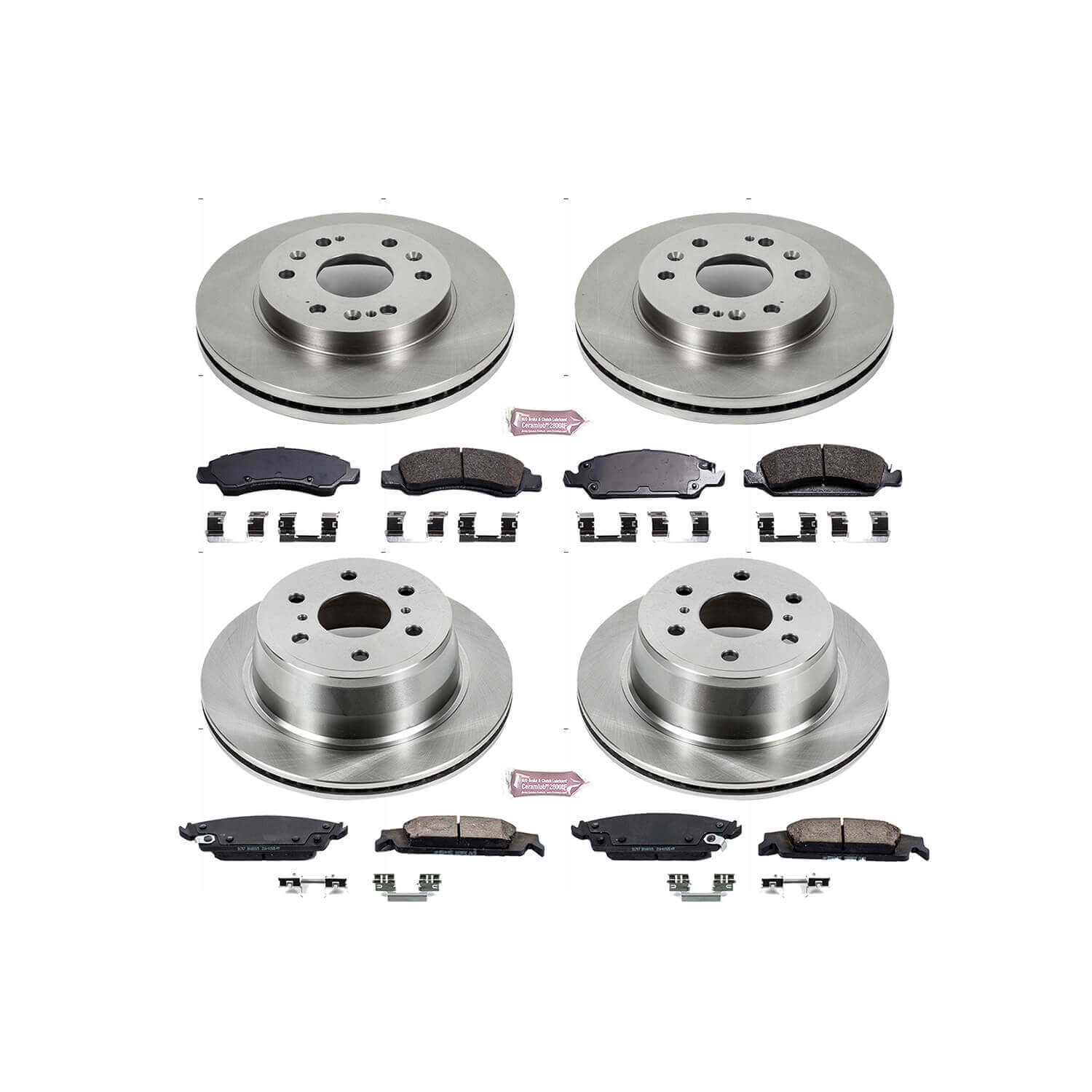 Power Stop KOE6560 Autospecialty - 1-Click Daily Driver Brake Kits (Front And Rear) for 2014-2020 Cadillac Escalade product image