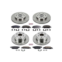 Power Stop KOE6560 Autospecialty - 1-Click Daily Driver Brake Kits (Front And Rear) for 2014-2020 Cadillac Escalade product image