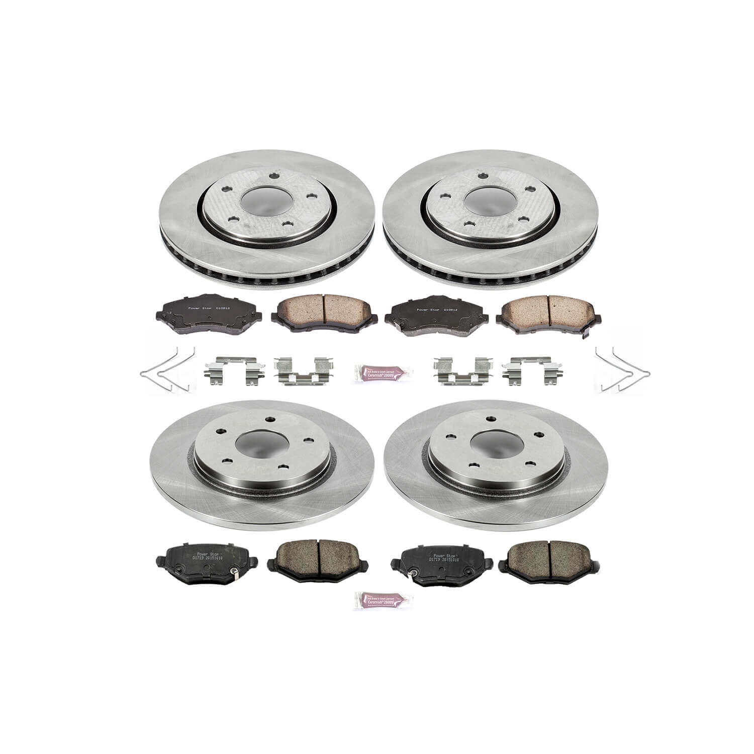 Power Stop KOE6563 Autospecialty - 1-Click Daily Driver Brake Kits (Front And Rear) for 2012-2016 Chrysler Town & Country product image
