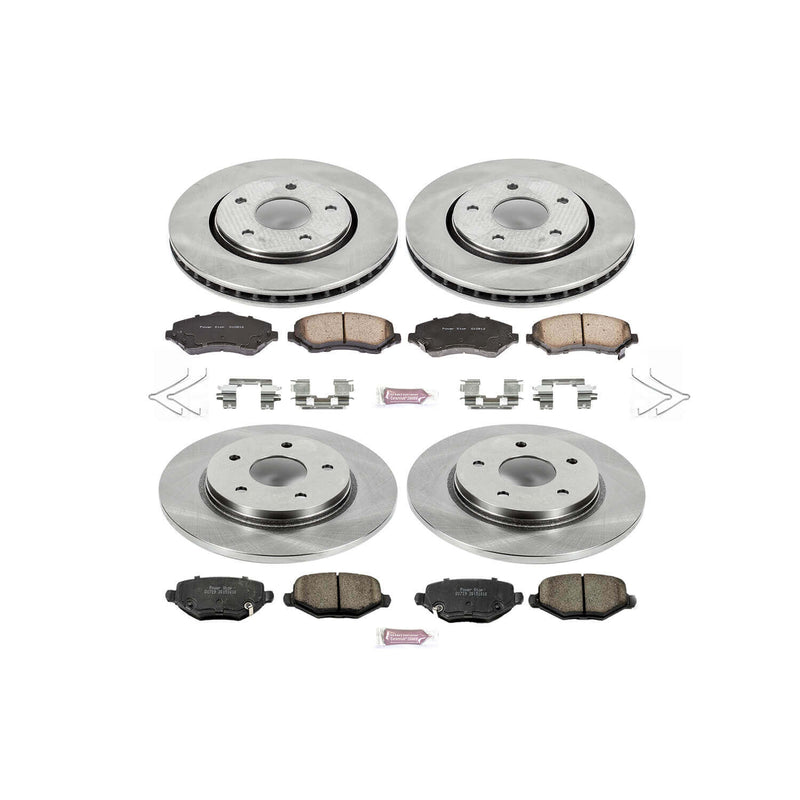 Power Stop KOE6563 Autospecialty - 1-Click Daily Driver Brake Kits (Front And Rear) for 2012-2016 Chrysler Town & Country product image