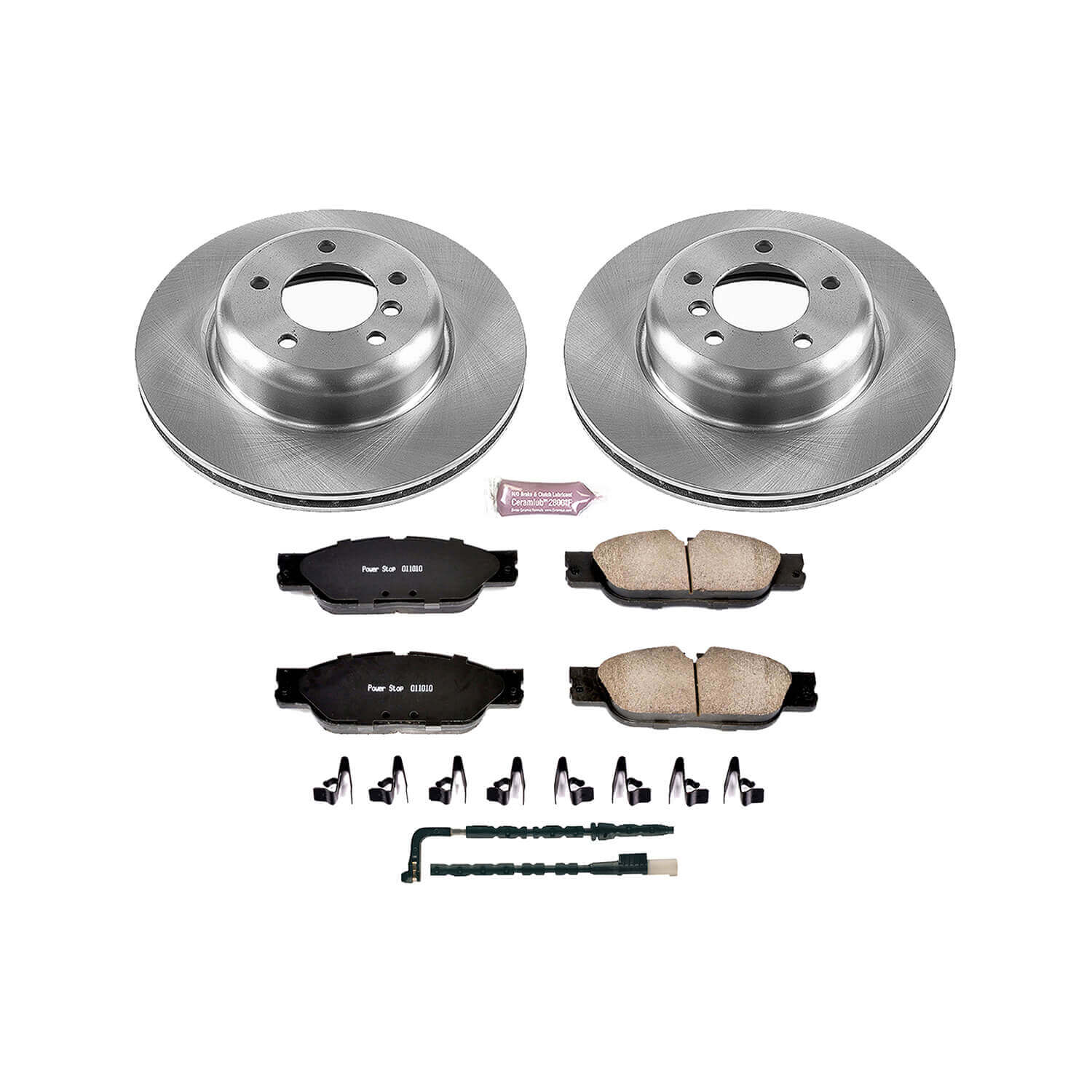 Power Stop KOE6578 Autospecialty 1-Click Daily Driver Plain Rotor Front Brake Kit for 2009-2010 BMW Z4 product image