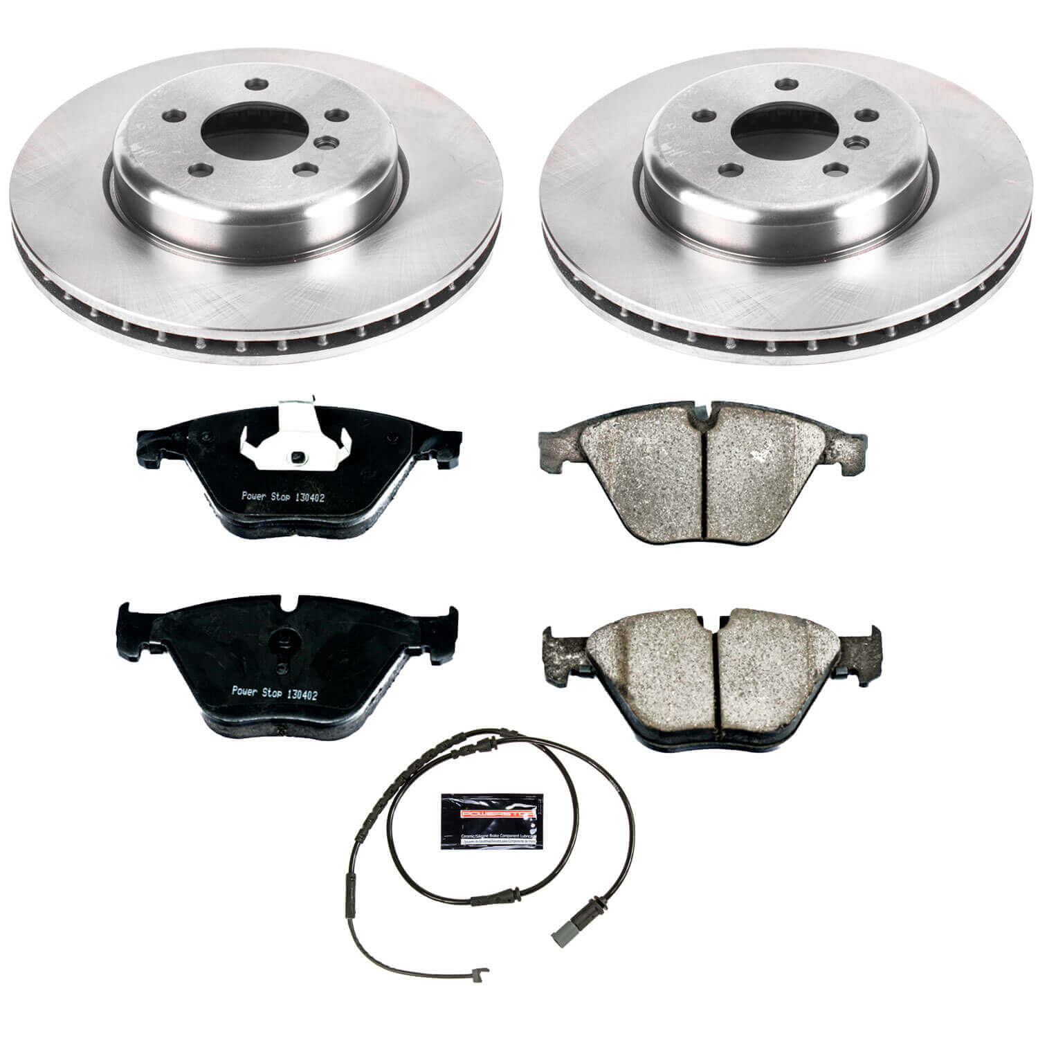 Power Stop KOE6581 Autospecialty 1-Click Daily Driver Plain Rotor Front Brake Kit for 2011 BMW 535I Xdrive product image