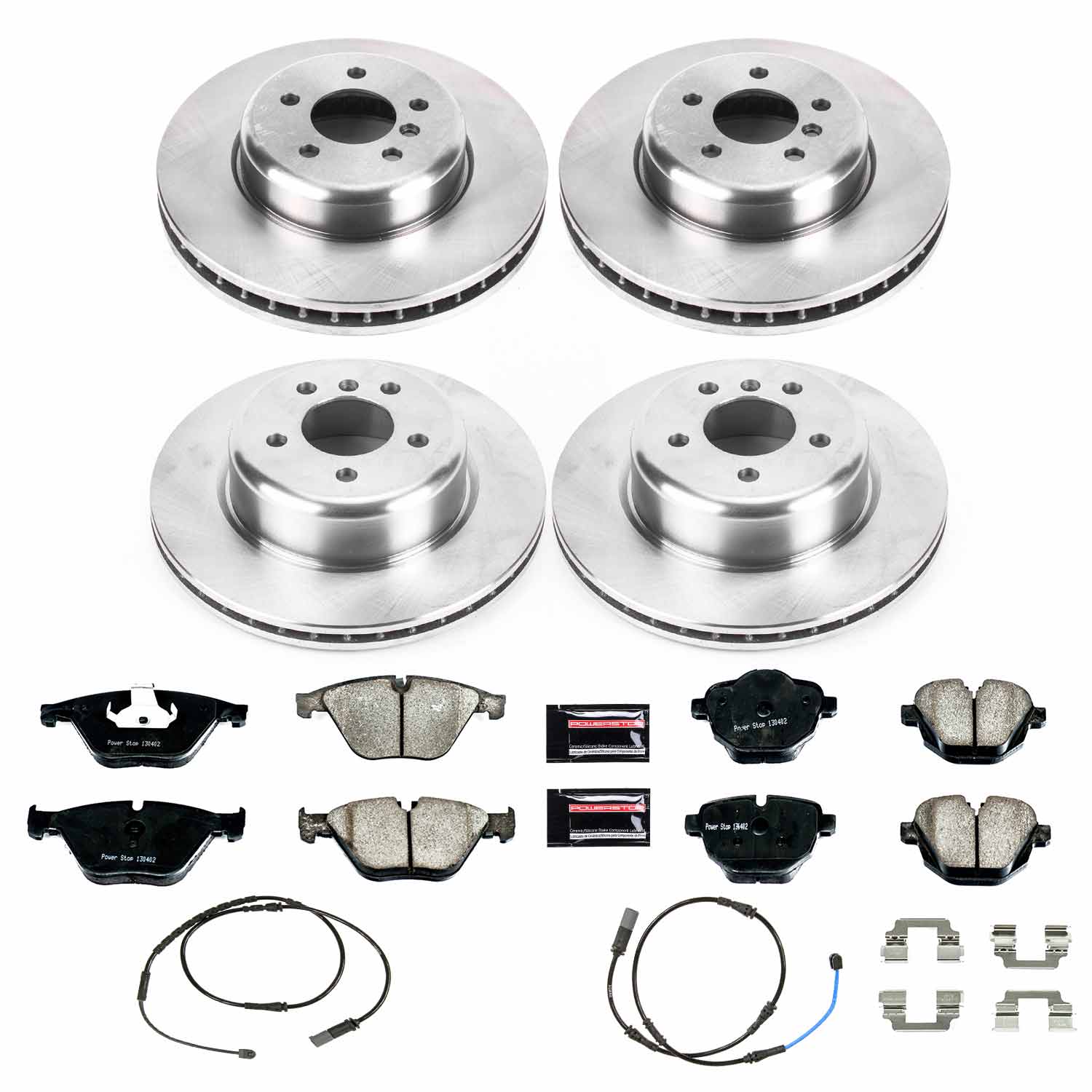 Power Stop KOE6582 Autospecialty 1-Click Daily Driver Front And Rear Brake Kit for 2011 BMW 535I Xdrive product image