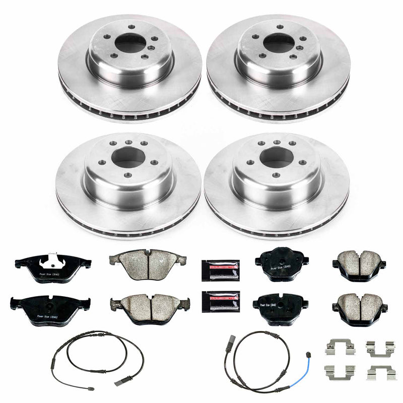 Power Stop KOE6582 Autospecialty 1-Click Daily Driver Front And Rear Brake Kit for 2011 BMW 535I Xdrive product image