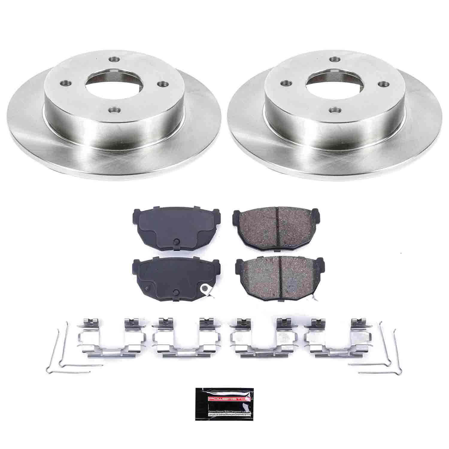 Power Stop KOE659 Autospecialty - 1-Click Daily Driver Brake Kits (Rear) for 1989-1998 Nissan 240SX product image