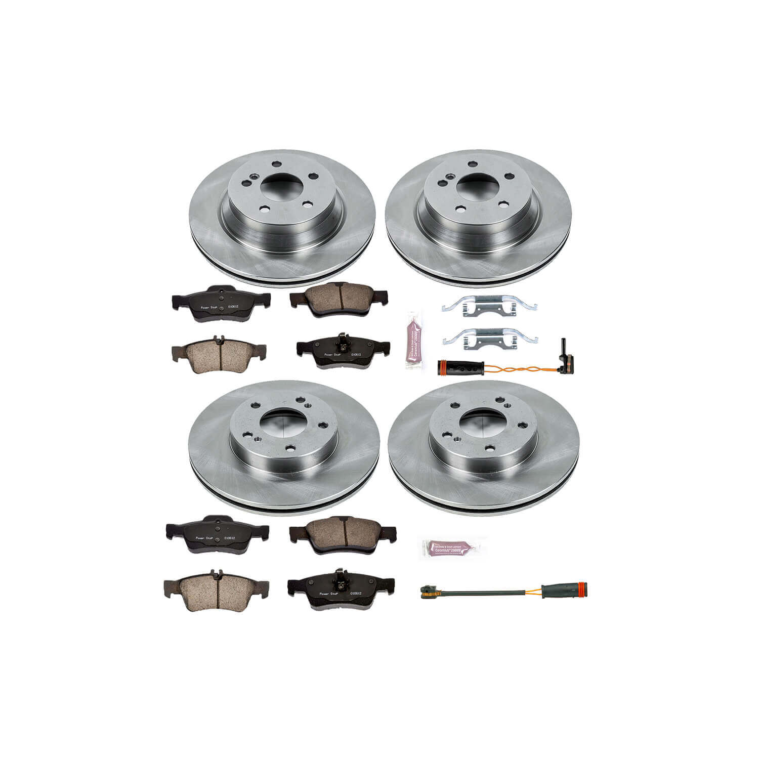 Power Stop KOE6602 Autospecialty - 1-Click Daily Driver Brake Kits (Front And Rear) for 2007-2011 Mercedes-Benz CLS550 product image