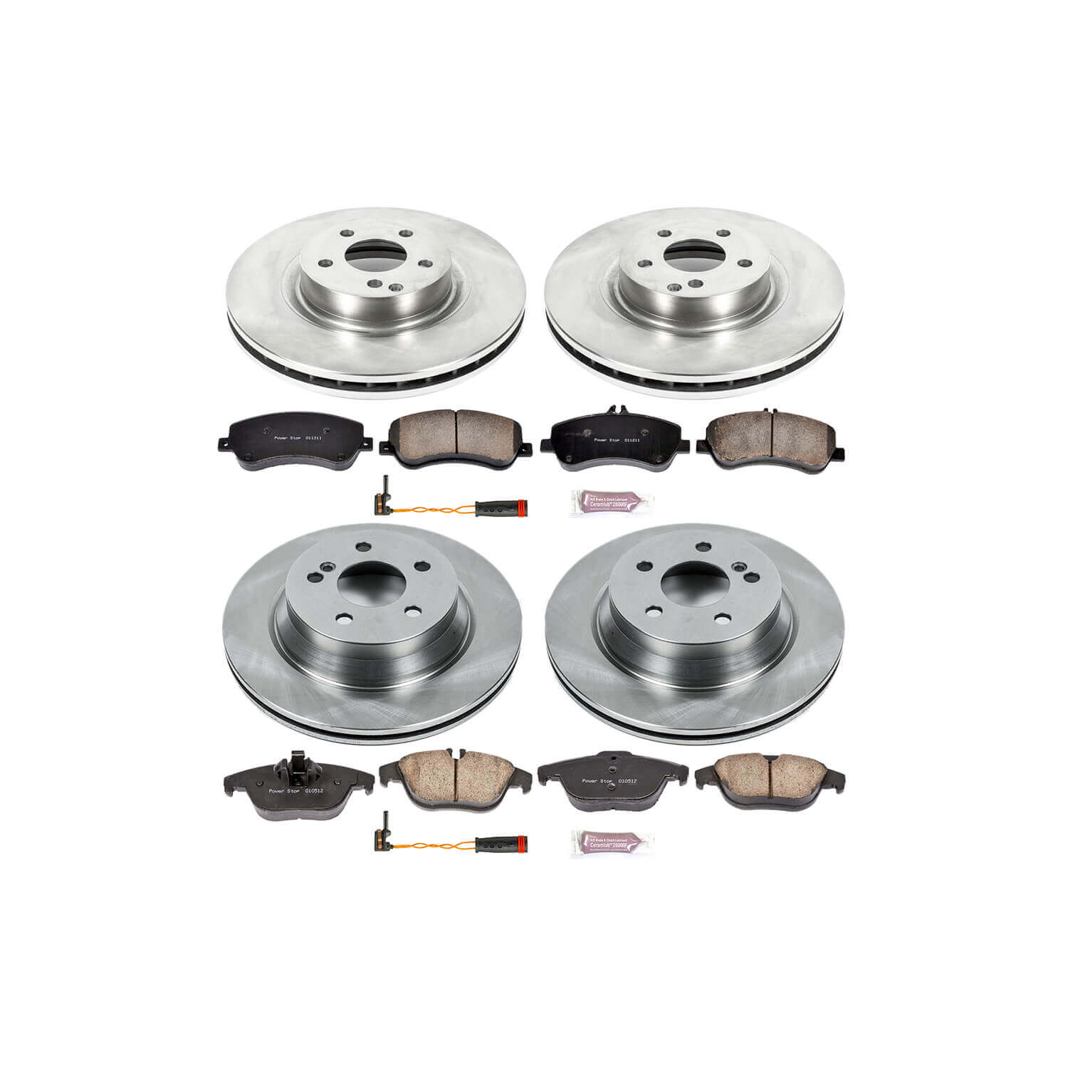 Power Stop KOE6604 Autospecialty - 1-Click Daily Driver Brake Kits (Front And Rear) for 2010-2015 Mercedes-Benz GLK250 product image