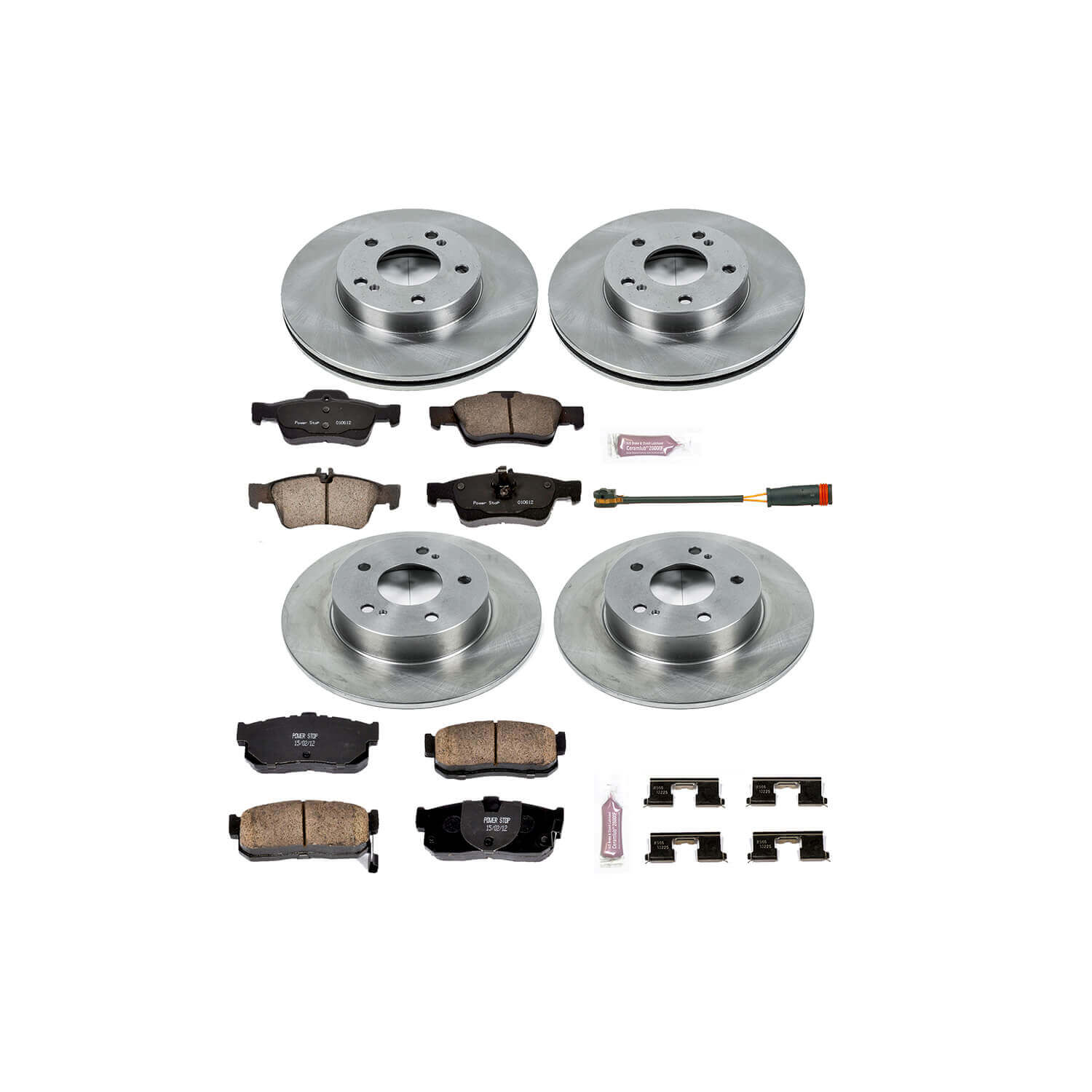 Power Stop KOE662 Autospecialty - 1-Click Daily Driver Brake Kits (Front And Rear) for 1995-1999 Infiniti I30 product image