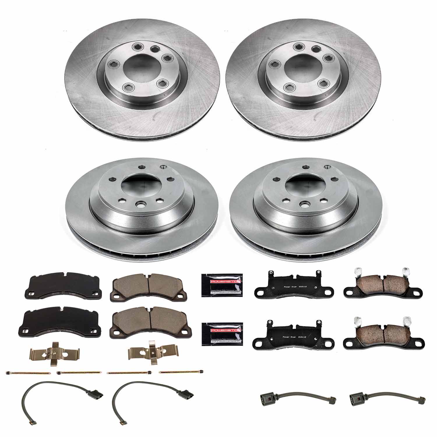 Power Stop KOE6650 Autospecialty 1-Click Daily Driver Front And Rear Brake Kit for 2011-2012 Porsche Cayenne S, S Hybrid product image