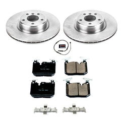 Power Stop KOE6653 Autospecialty 1-Click Daily Driver Plain Rotor Front Brake Kit for 2012-2021 BMW 228I product image