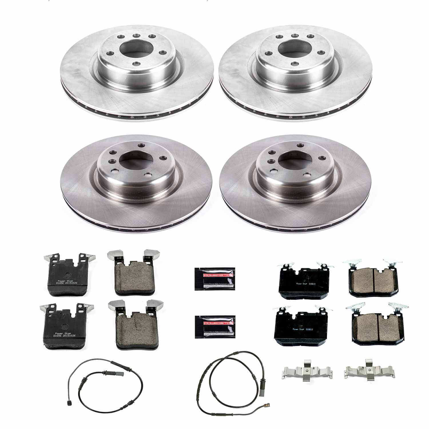 Power Stop KOE6655 Autospecialty 1-Click Daily Driver Front And Rear Brake Kit for 2012-2021 BMW 228I product image