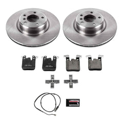 Power Stop KOE6657 Autospecialty 1-Click Daily Driver Plain Rotor Rear Brake Kit for 2012-2021 BMW 228I product image