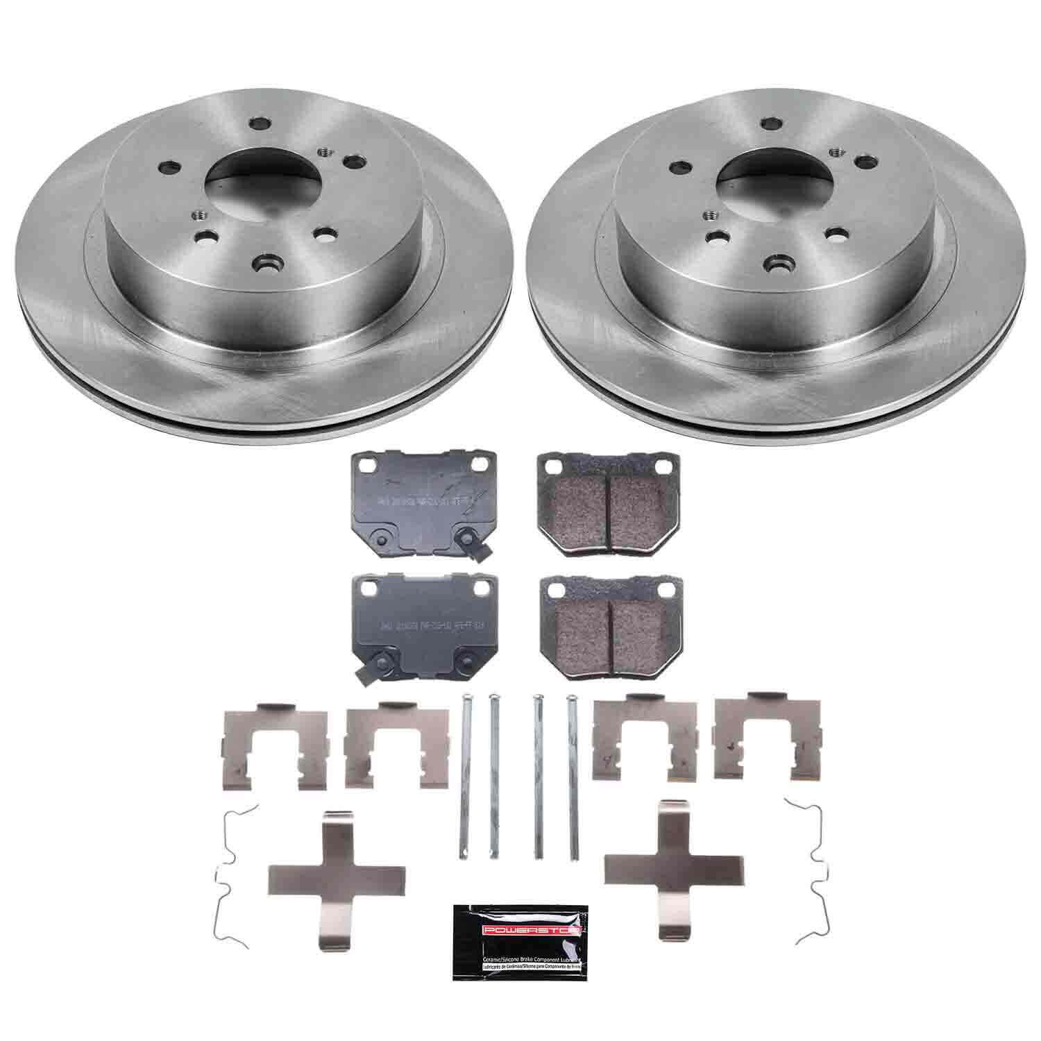 Power Stop KOE666 Autospecialty - 1-Click Daily Driver Brake Kits (Rear) for 1989-1996 Nissan 300ZX product image