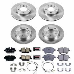 Power Stop KOE6663 Autospecialty 1-Click Daily Driver Front And Rear Brake Kit for 2011-2016 MINI Cooper Countryman product image